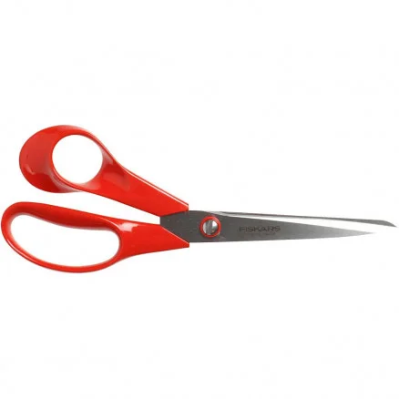 Fiskars Universalsax Vänster Röd 21 cm Lågt pris