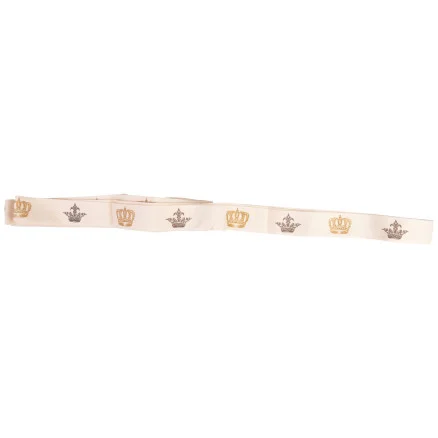 Infinity Hearts Tygband/Labelband Kronmotiv 20mm – 3 meter Expressleverans
