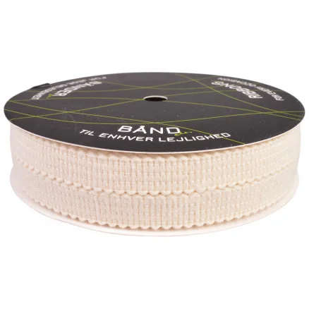 Stickat Fållband 25mm 01 Natur – 5m Populär