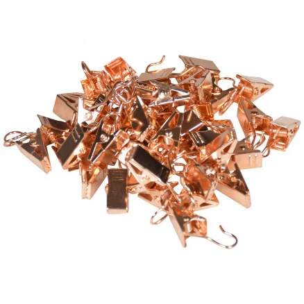 Infinity Hearts Metallclips Roséguld 18,3x9,2mm – 50 st Kampanj
