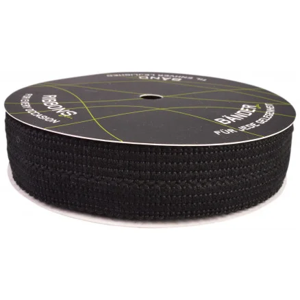 Stickat Fållband 25mm 10 Svart – 5m Rabatter