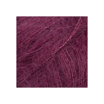 DROPS Kid-Silk Garn Unicolor 69 Rubinröd Sänkt pris