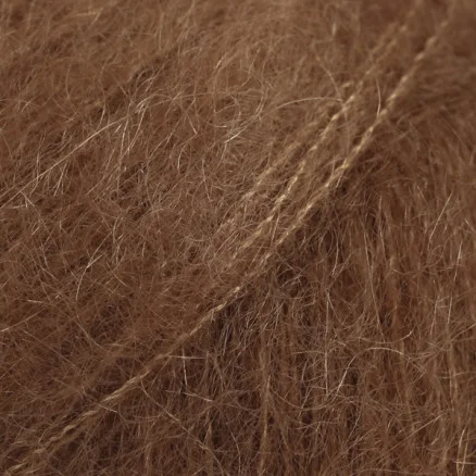 Drops Kid-Silk Garn Unicolor 35 Choklad Kampanj
