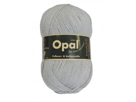 Opal Uni 4-trådigt Garn Unicolor 5193 Mellangrå Premium
