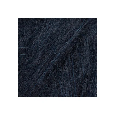 DROPS Kid-Silk Garn Unicolor 65 Mörk Marinblå Endast idag