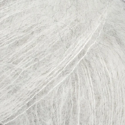 Snabb frakt Drops Kid-Silk Garn Unicolor 44 Månsken