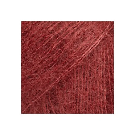 Trygg betalning DROPS Kid-Silk Garn Unicolor 68 Rödbrun