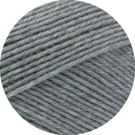 Snabb frakt Lana Grossa Meilenweit 100 Merino Extrafine Uni Garn 2404 Gråmelerad