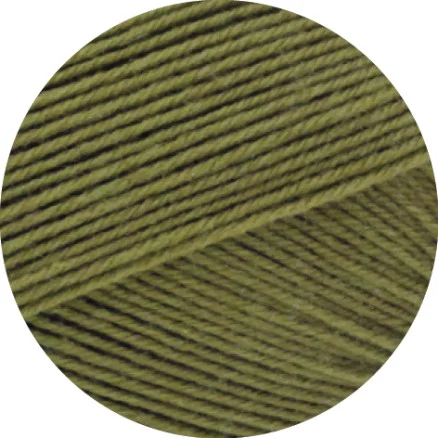 Lana Grossa Meilenweit 100 Merino Extrafine Uni Garn 2451 Olivgrön Extra rabatt