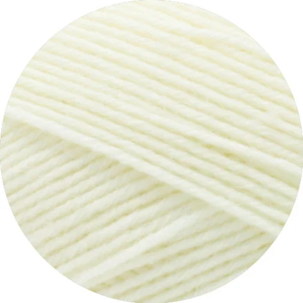 Endast denna vecka Lana Grossa Meilenweit 100 Merino Extrafine Uni Garn 2405 Vit