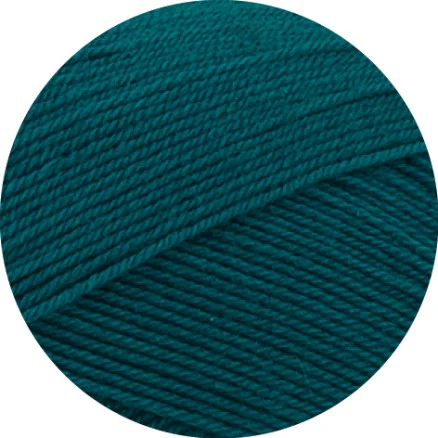 Snabb frakt Lana Grossa Meilenweit 100 Merino Extrafine Uni Garn 2472 Opal Green