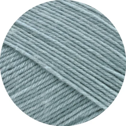Lana Grossa Meilenweit 100 Merino Extrafine Uni Garn 2420 Grå Blå Begränsat erbjudande