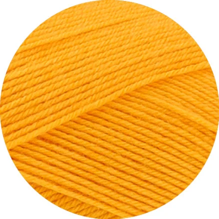 Beställ nu Lana Grossa Meilenweit 100 Merino Extrafine Uni Garn 2468 Ljus orange