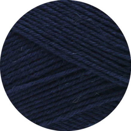 Lana Grossa Meilenweit 100 Merino Extrafine Uni Garn 2407 Nattblå Säker betalning