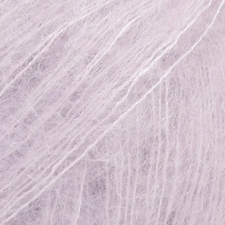 Nedsatt pris Drops Kid-Silk Garn Unicolor 09 Ljus Lavendel