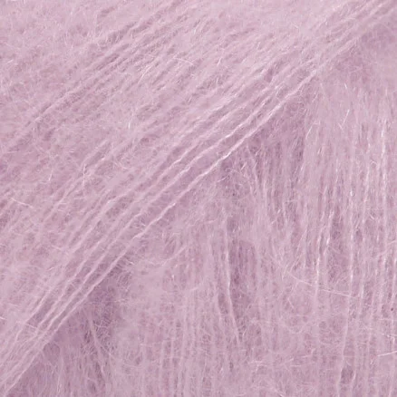 Drops Kid-Silk Garn Unicolor 03 Ljus Rosa Rea