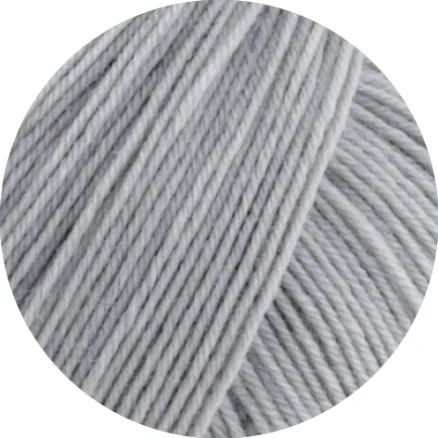 Lana Grossa Meilenweit 100 Merino Extrafine Uni Garn 2464 Ljusgrå Lågt pris