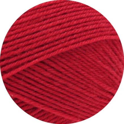 Lana Grossa Meilenweit 100 Merino Extrafine Uni Garn 2408 Röd Populär