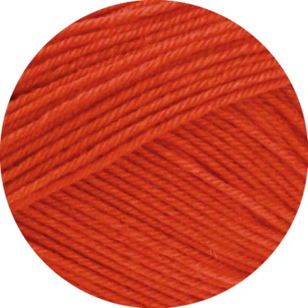 Kundfavorit Lana Grossa Meilenweit 100 Merino Extrafine Uni Garn 2463 Pumpkin Red