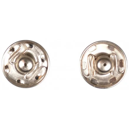 Tryckknappar Silver 18 mm – 2 st Extra rabatt