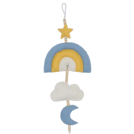 Gör det själv/DIY set Regnbåge Hanger Blå Filt I lager