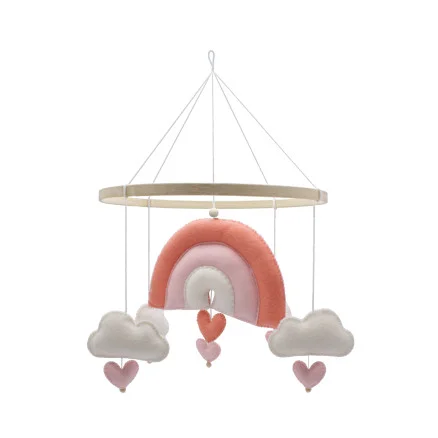 Gör det själv/DIY set Regnbåge Mobil Rosa Filt Billig