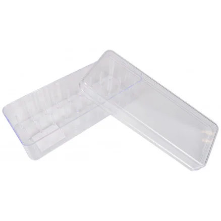 Gütermann Trådbox Transparent 20,9x6,2x7,8cm till 27 rullar Snabb frakt