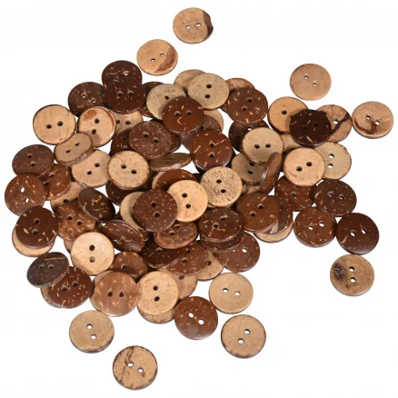Infinity Hearts Knappar Kokos 15mm – 100 st. Nedsatt pris