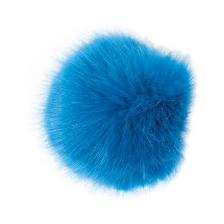 Premium Rico Pompom Tofs Akryl Blå 10 cm