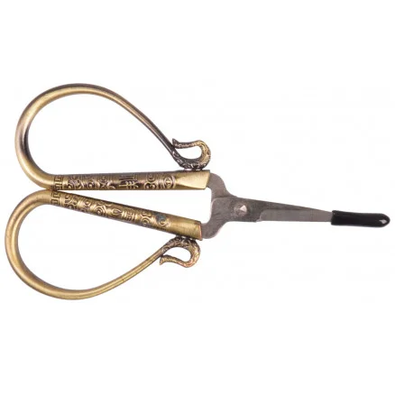 Expressleverans Infinity Hearts Broderisax Antik guld 10cm – 1 st