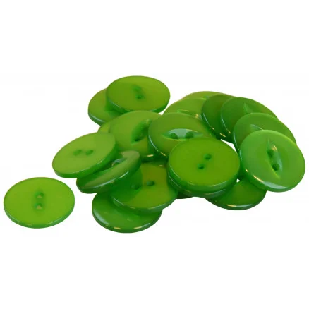 Infinity Hearts Knapp Akryl Grön 19mm – 20 st. Begränsat antal