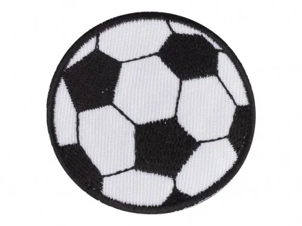 Strykmärke Fodbold 4,5 cm – 1 stk Rea