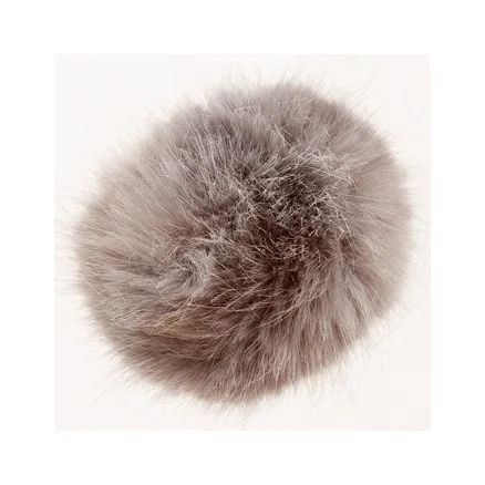 Rico Pompom Tofs Akryl Silvergrå 10 cm Endast idag