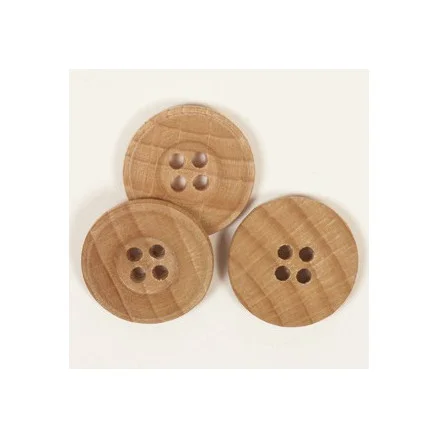 Säker betalning Drops Träknapp Ljus Ek 25mm 502 – 1 st.