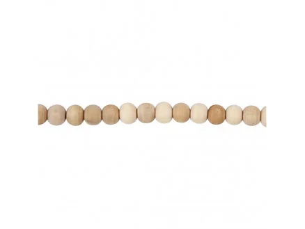 Träpärlor Runda 5 mm – 100 st Premium