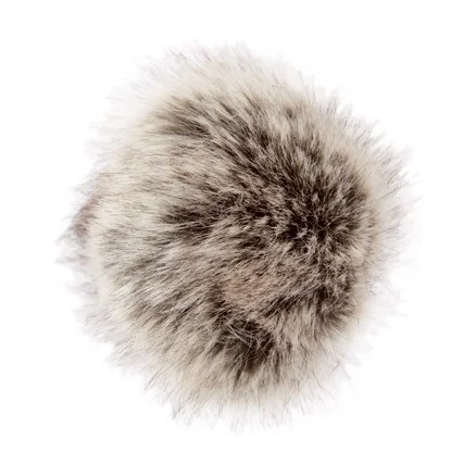 Rabatt Rico Pompon Tofs Akryl Mix Svart/Natur 10 cm