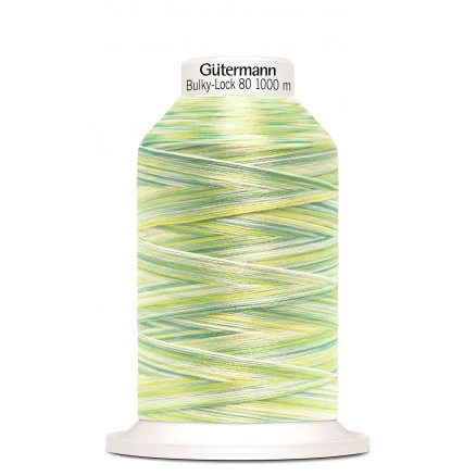 Gütermann Bulky-Lock 80 Multi Ljusgrön Sytråd Polyester 9963 – 1000m Extra rabatt