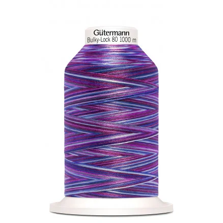 Kampanj Gütermann Bulky-Lock 80 Multi Lila Sytråd Polyester 9944 – 1000m