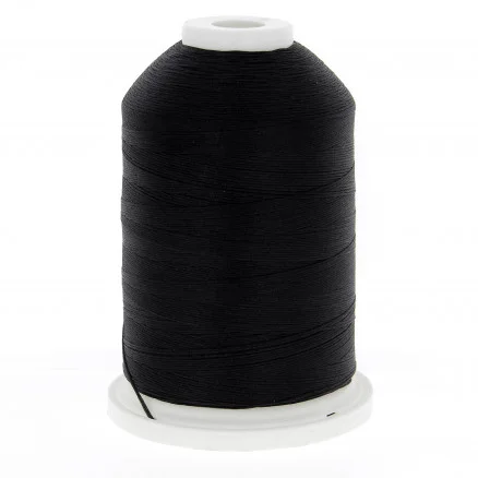 Nyhet BSG Flock 40 Overlocktråd Texturerad 1474 Svart – 1500m