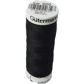 Sista chansen Gütermann sytråd polyester 000 Svart – 200 m