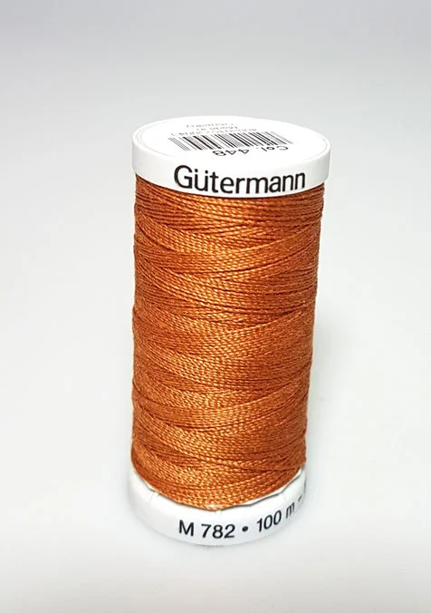 Gütermann – Extra stark sytråd – 448 Kobber Röd Fri frakt