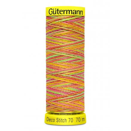 Gütermann Deco Stitch Multi 70 Neon Sytråd Polyester 9873 – 70m Snabb leverans