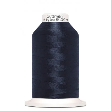 Kampanjpris Gütermann Bulky-Lock 80 Sytråd Polyester 339 Mörkblå – 1000m