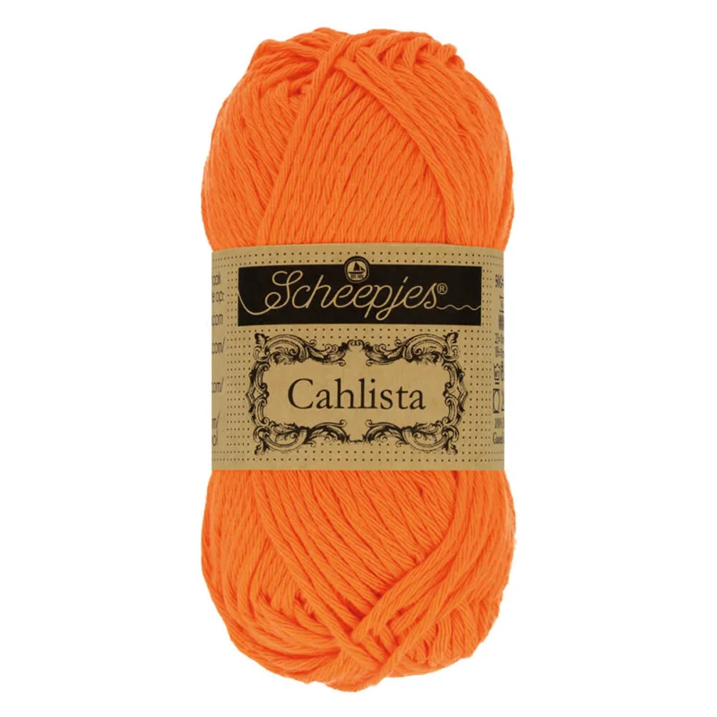 Cahlista garn Scheepjes 50 g Tangerine 281 Sista chansen