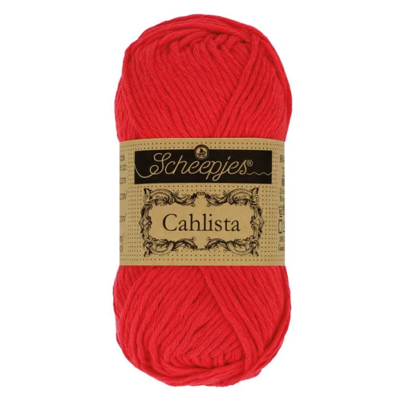Cahlista garn Scheepjes 50 g Hot Red 115 Säker betalning
