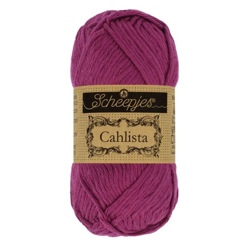 Cahlista garn Scheepjes 50 g Tyrian Purple 128 I lager
