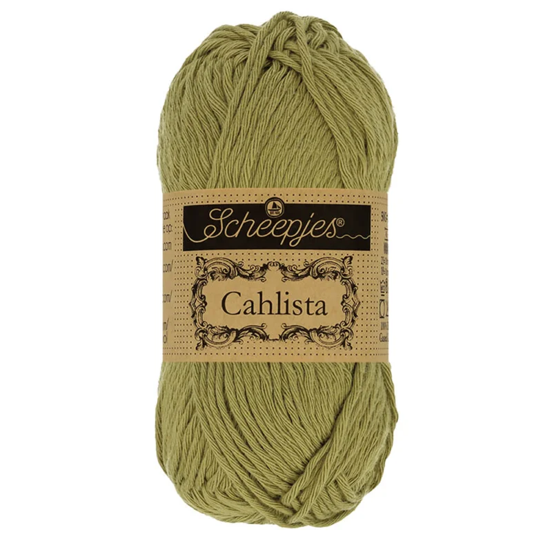 Cahlista garn Scheepjes 50 gWillow Mossgrön395 Expressleverans