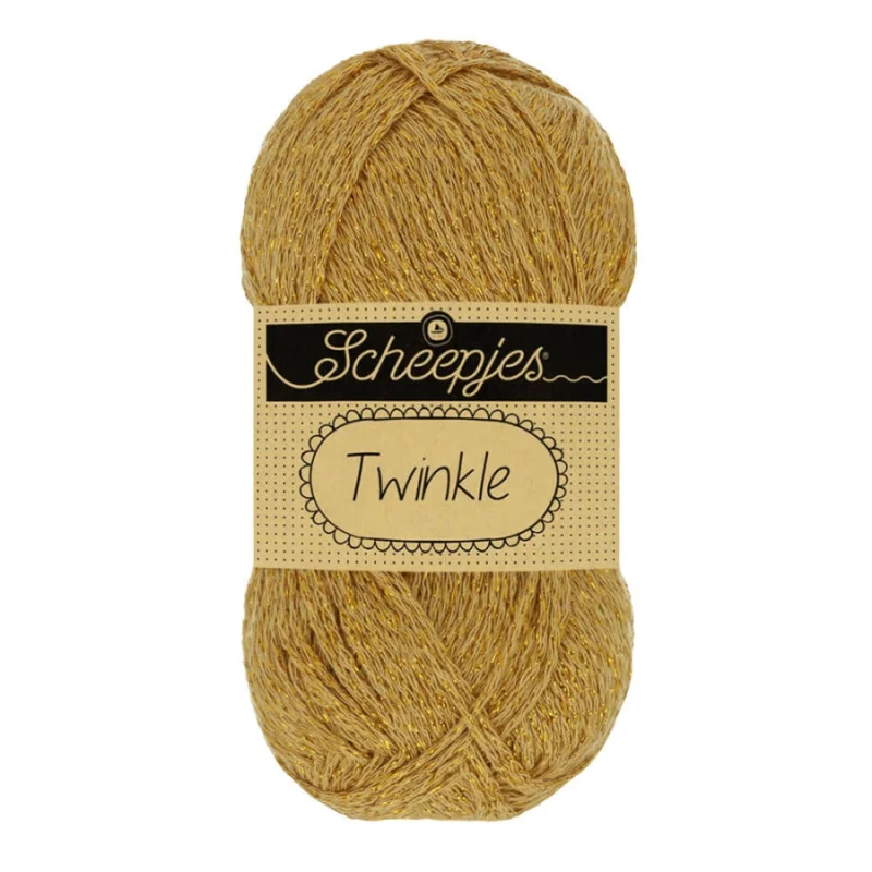 GlittergarnTwinkle 50 g Mörk Guld 941 Snabb frakt