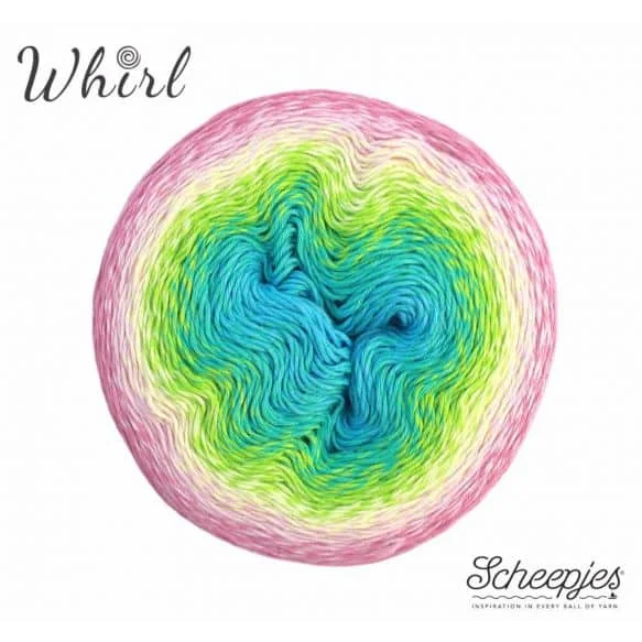 Kakgarn Whirl 768 Sherbet Rainbow Scheepjes Sänkt pris