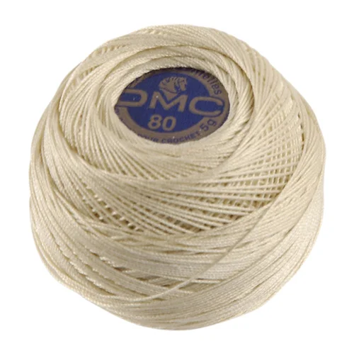 Virkgarn DMC Special Dentelles Nr 80 5g ECRU Naturvit Rea